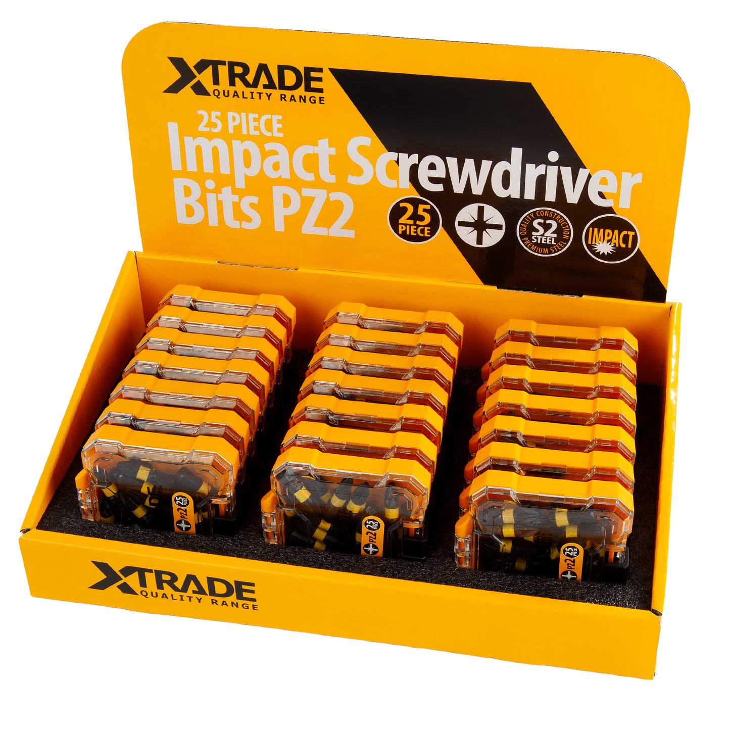 XTrade 25 Piece Impact Screwdriver Bits PZ2