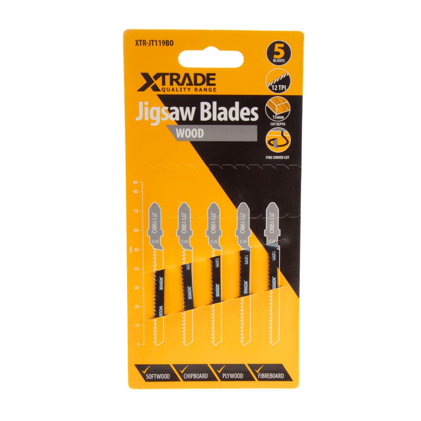 XTrade Jigsaw Blade Wood T119BO 5 Pack