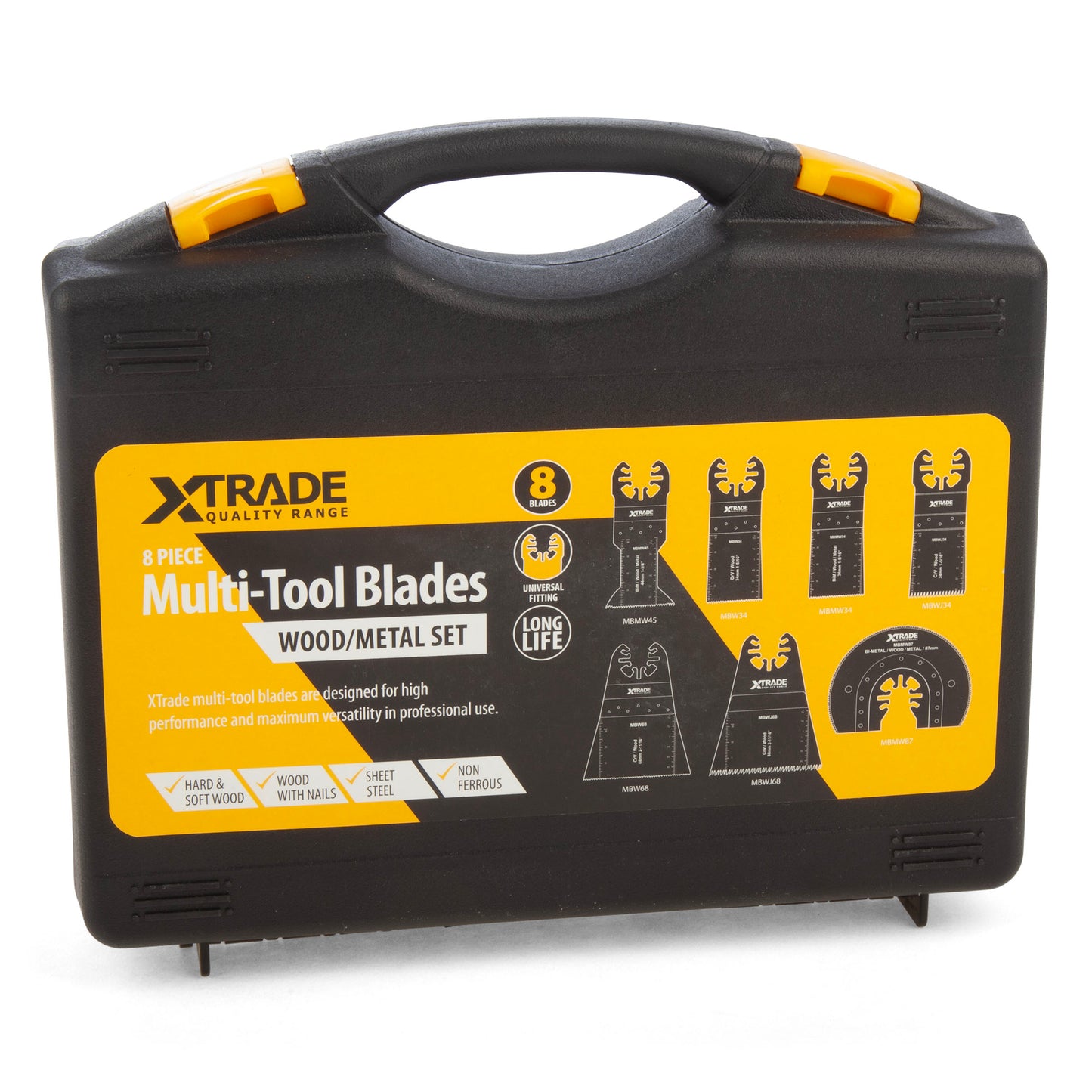 XTrade 8 Piece Multi-Tool Wood/Metal Blade Set (Case)