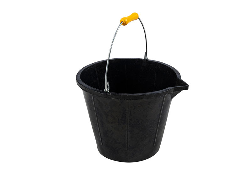 XTrade Rubber Builders Bucket 14L Black