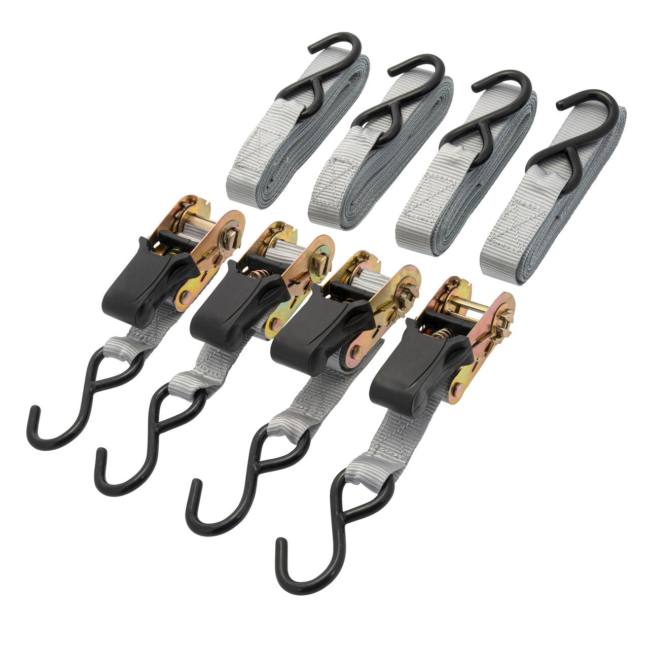 XTrade Ratchet Straps with Hooks 25mm x 5m Multi Pack