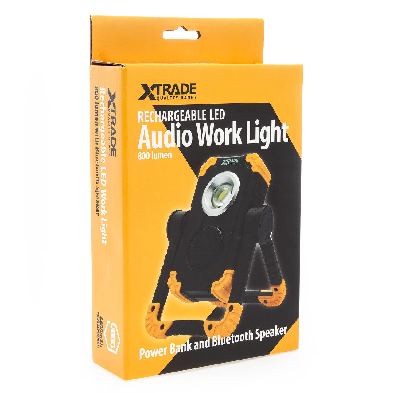 XTrade Rechargeable LED Work Light 800 Lumens with Bluetooth Speaker