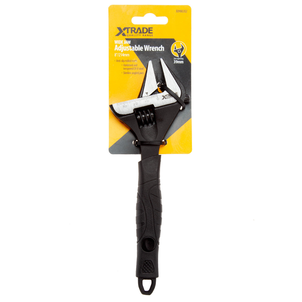 XTrade Wide Jaw Adjustable Wrench 8" / 214mm