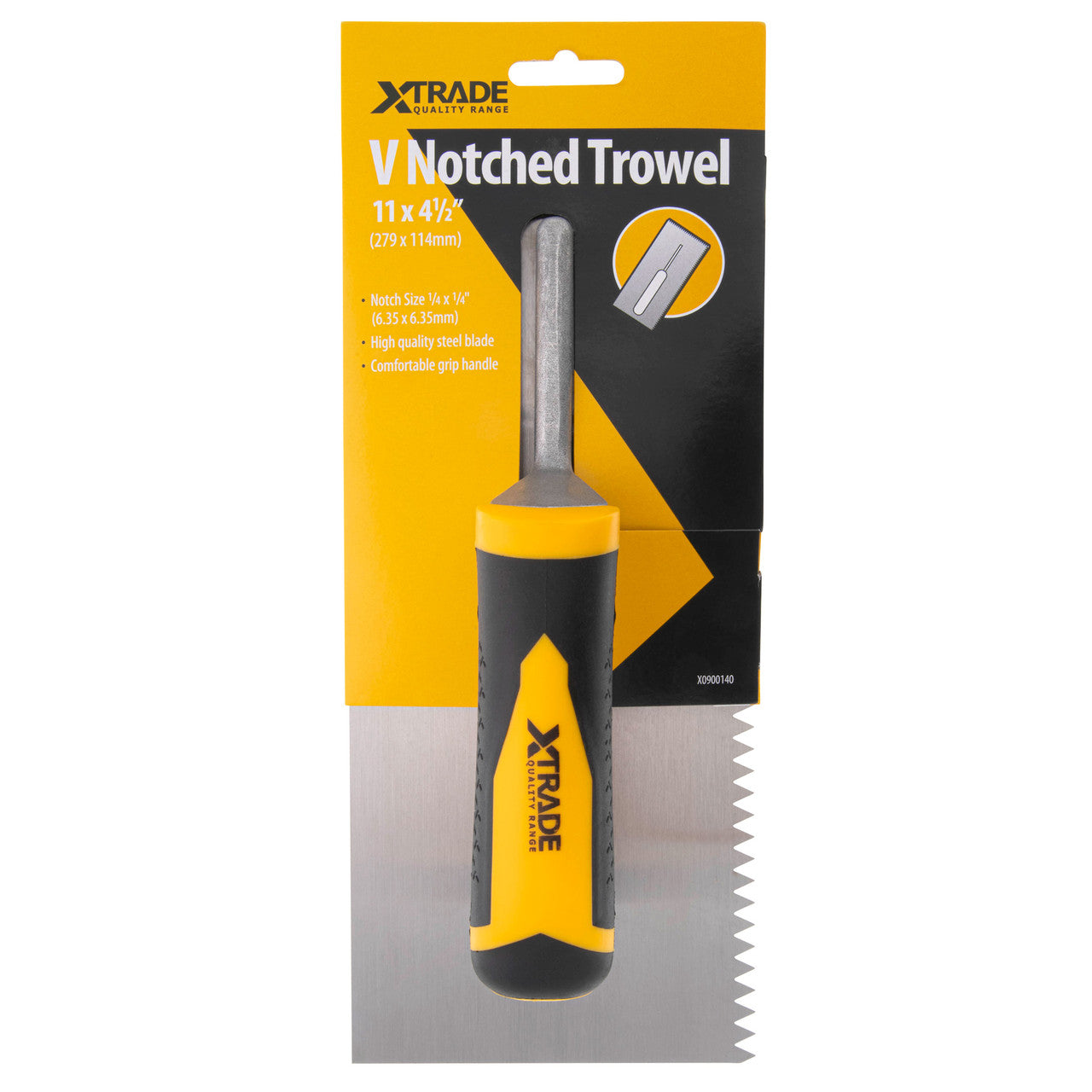 XTrade V-Notched Trowel 11" / 279mm
