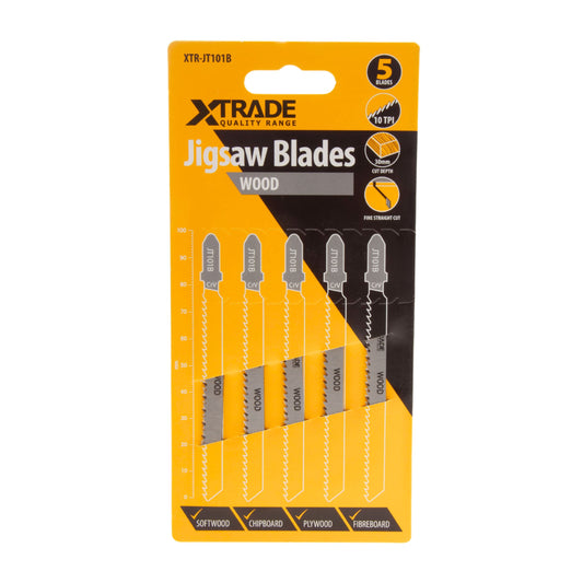 XTrade Jigsaw Blade Wood T101B 5 Pack