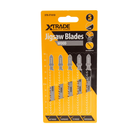 XTrade Jigsaw Blade Wood T101D 5 Pack