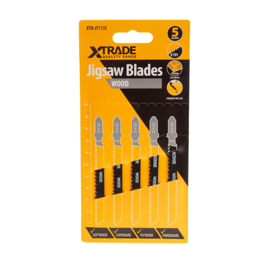XTrade Jigsaw Blade Wood T111C 5 Pack