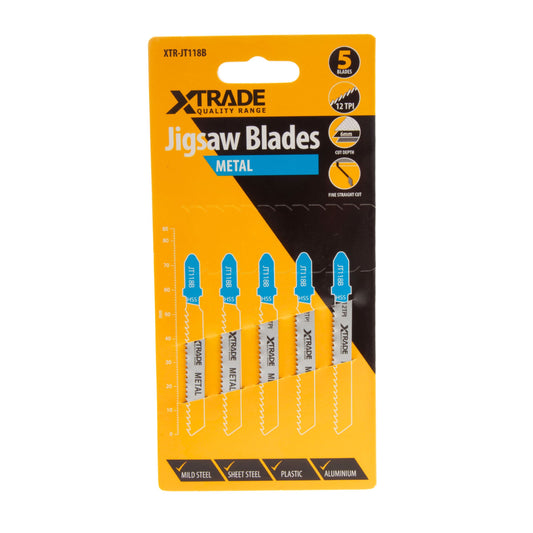 XTrade Jigsaw Blade Metal T118B 5 Pack