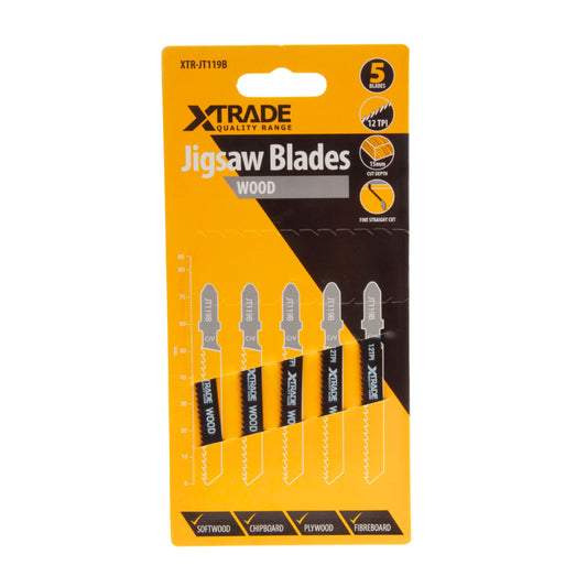 XTrade Jigsaw Blade Wood T119B 5 Pack