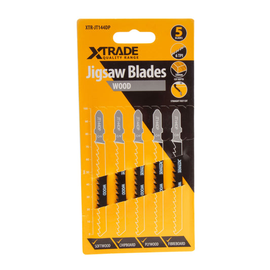 XTrade Jigsaw Blade Wood T144DP 5 Pack