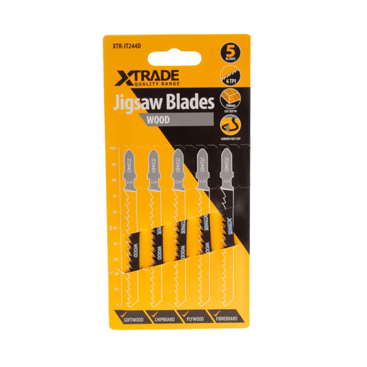 XTrade Jigsaw Blade Wood T244D 5 Pack