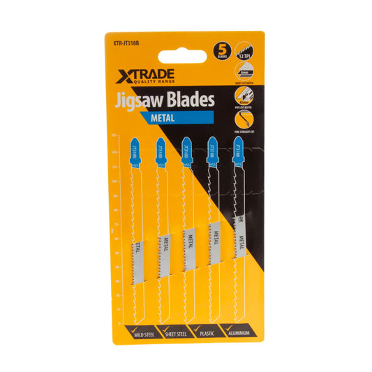 XTrade Jigsaw Blade Metal T318B 5 Pack