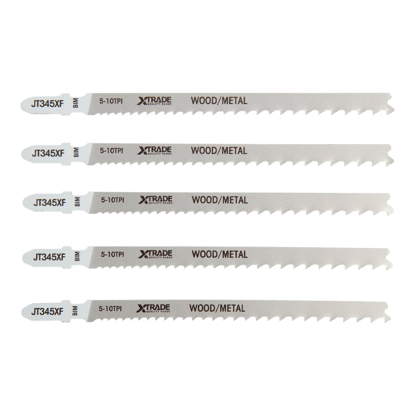 XTrade Jigsaw Blade Metal/Wood T345XF 5 Pack