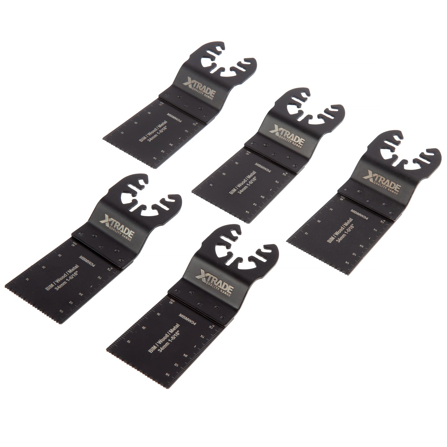 XTrade 5 Piece Multi-Tool Blade Wood/Metal Set