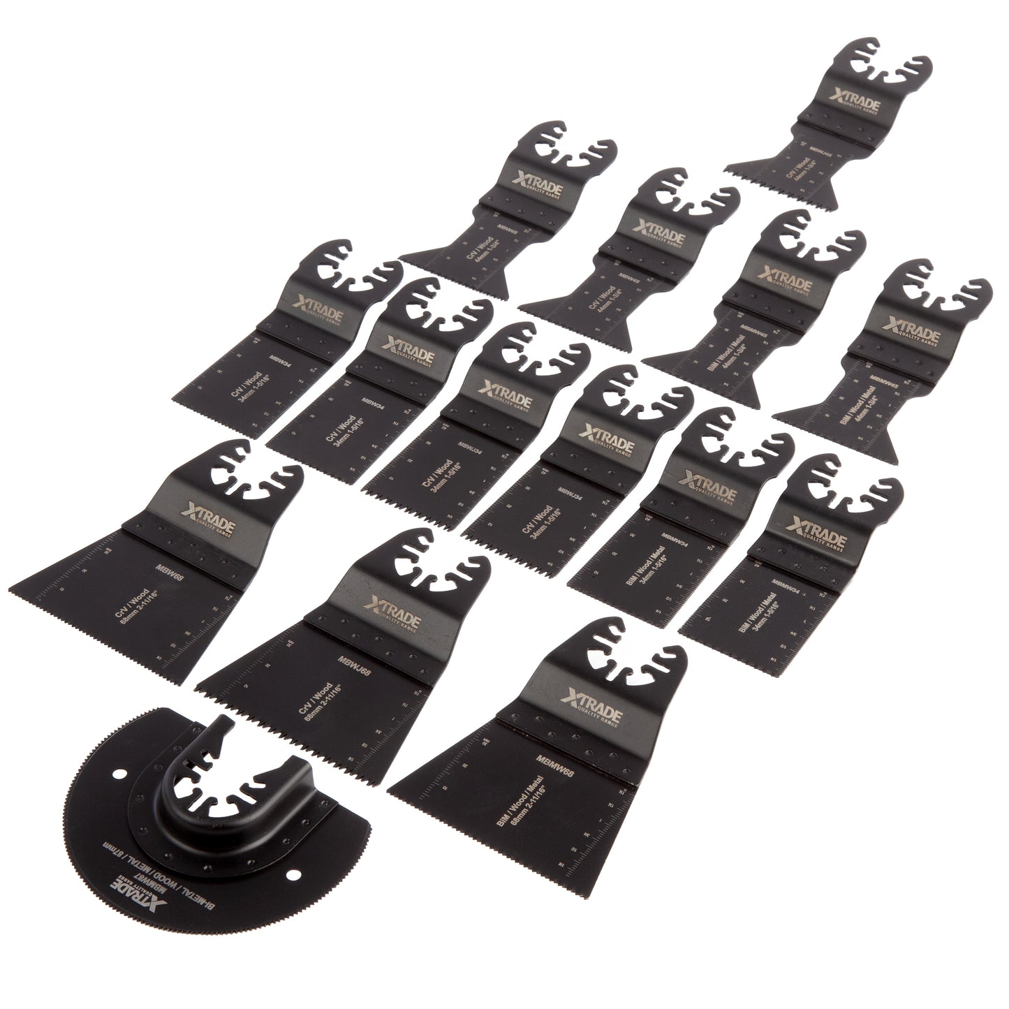 XTrade 15 Piece Multi-Tool Wood/Metal Blade Set