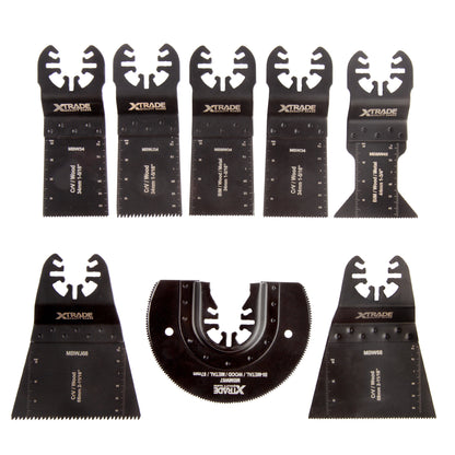 XTrade 8 Piece Multi-Tool Wood/Metal Blade Set