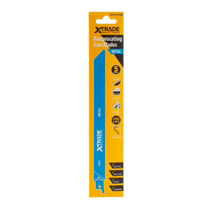 XTrade Reciprocating Saw Blade Metal S1122AF 5 Pack