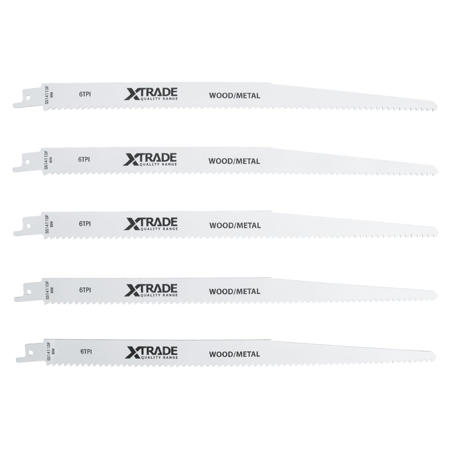 XTrade Reciprocating Saw Blade Wood/Metal S1411DF 5 Pack