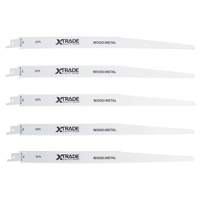 XTrade Reciprocating Saw Blade Wood/Metal S1411DF 5 Pack