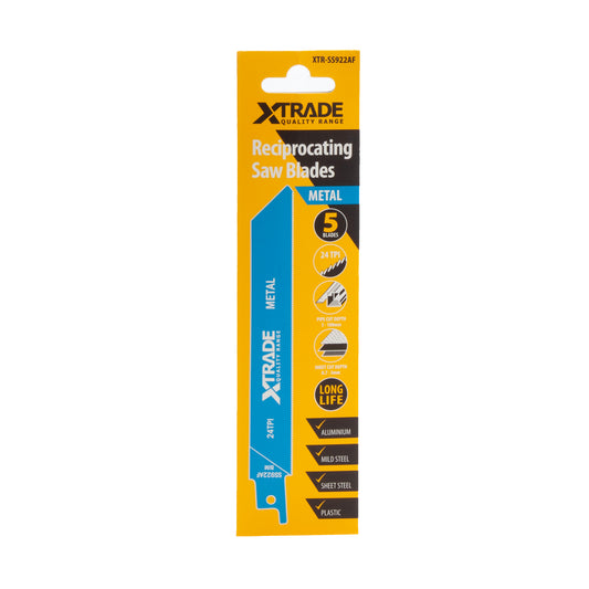 XTrade Reciprocating Saw Blade Metal S922AF 5 Pack
