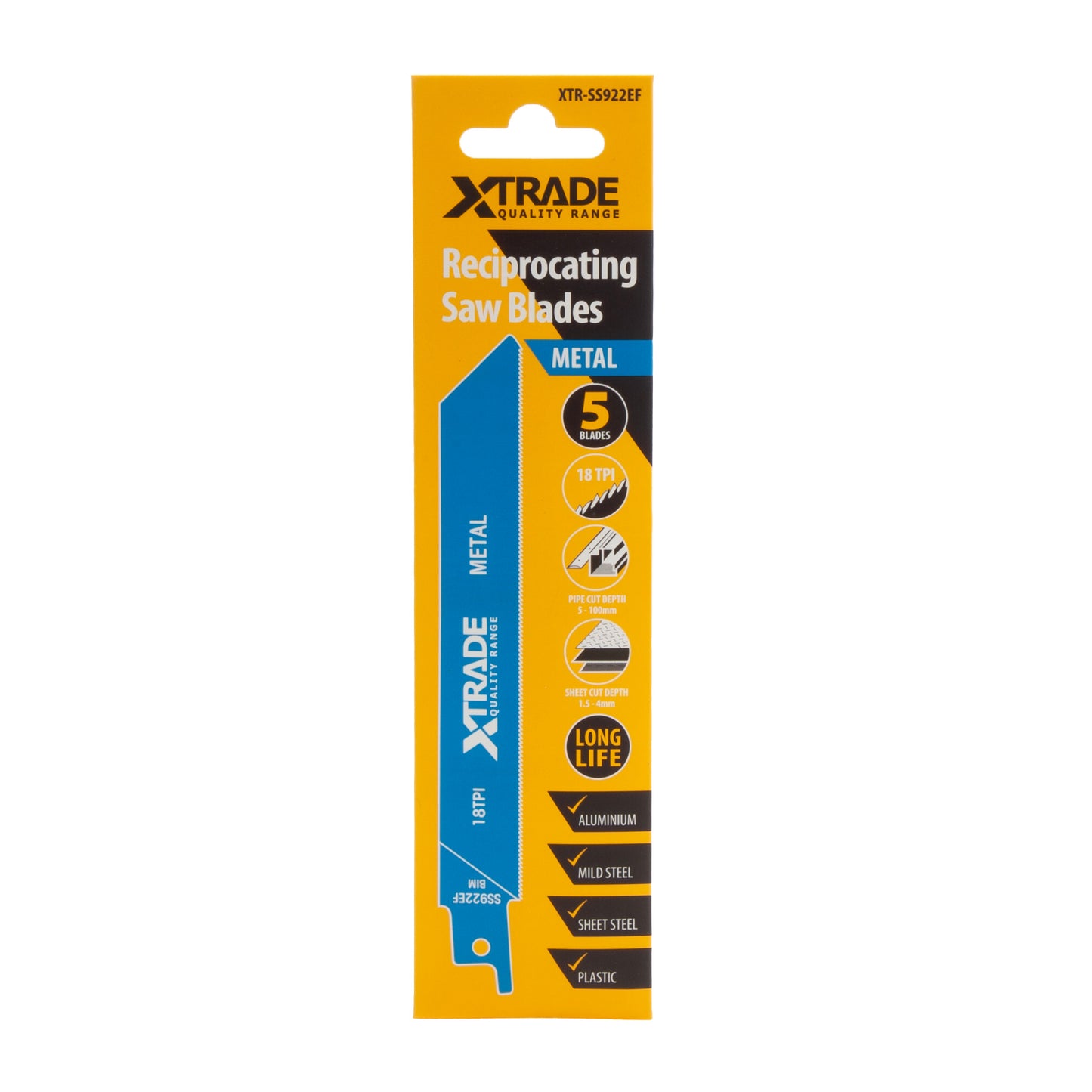 XTrade Reciprocating Saw Blade Metal S922EF 5 Pack