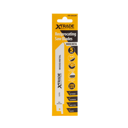 XTrade Reciprocating Saw Blade Wood/Metal S922HF 5 Pack