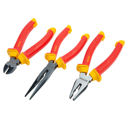 XTrade 3 Piece VDE Plier Set