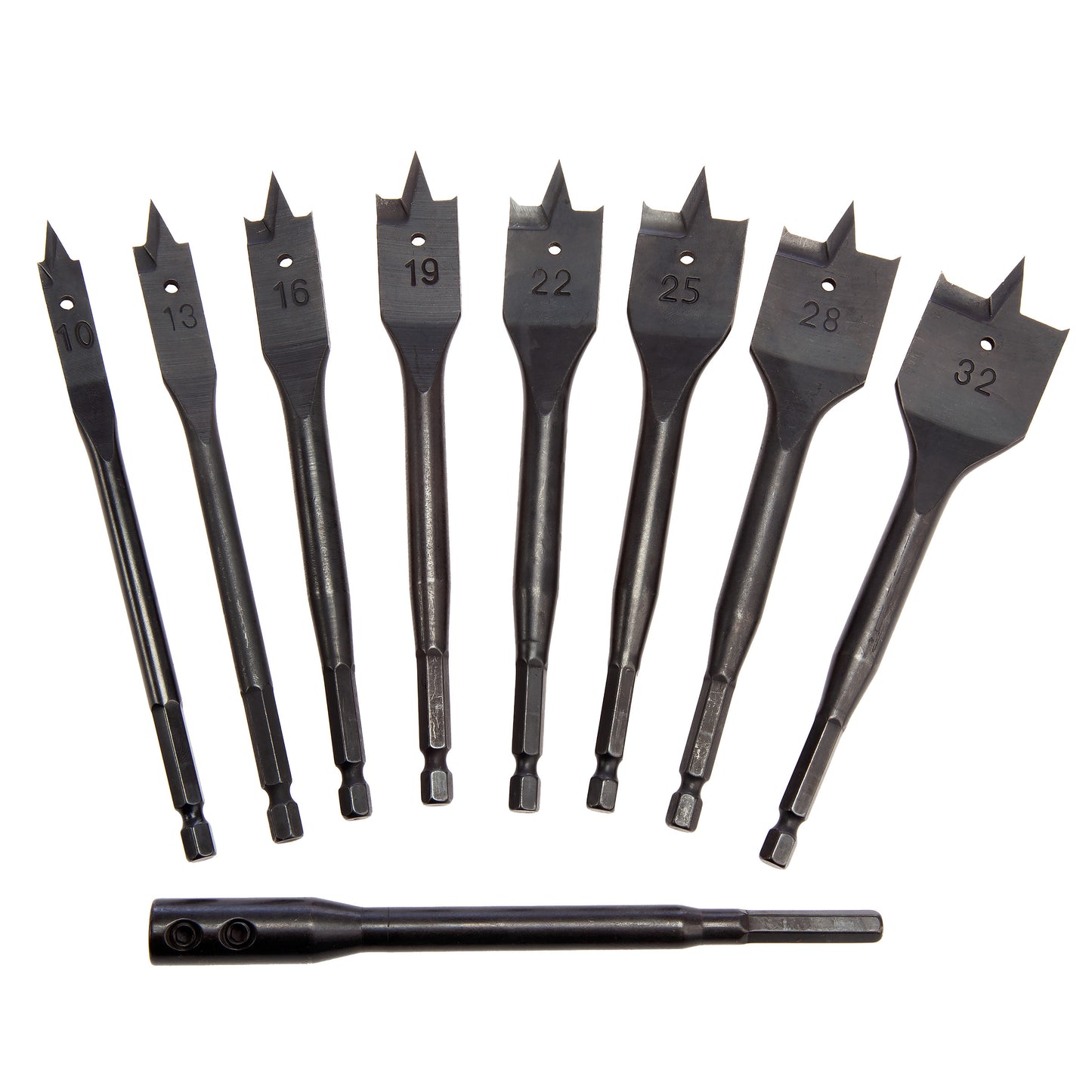 XTrade 9 Piece Flat Bit Set