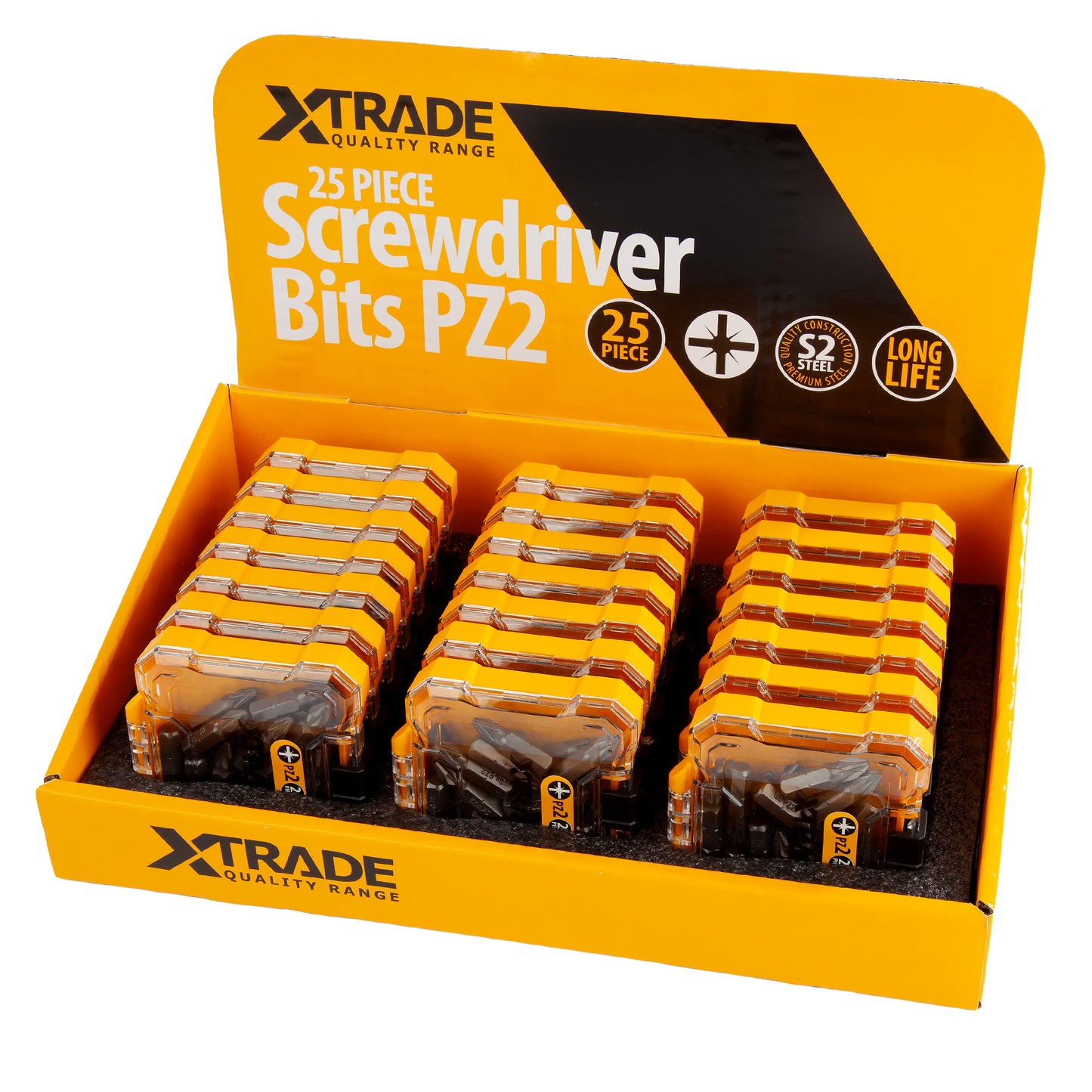 XTrade 25 Piece Screwdriver Bits PZ2