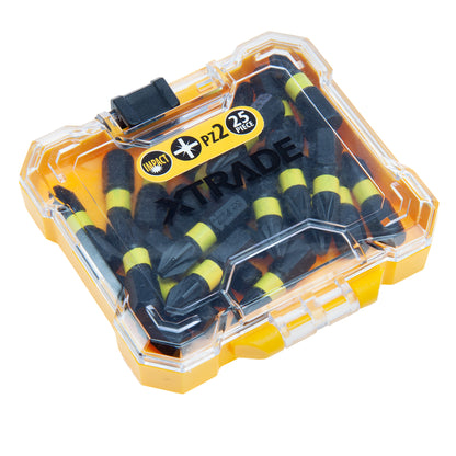 XTrade 25 Piece Impact Screwdriver Bits PZ2