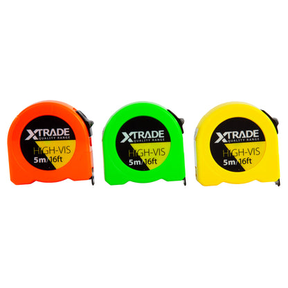 XTrade 5m/16ft High Vis Tape Measures